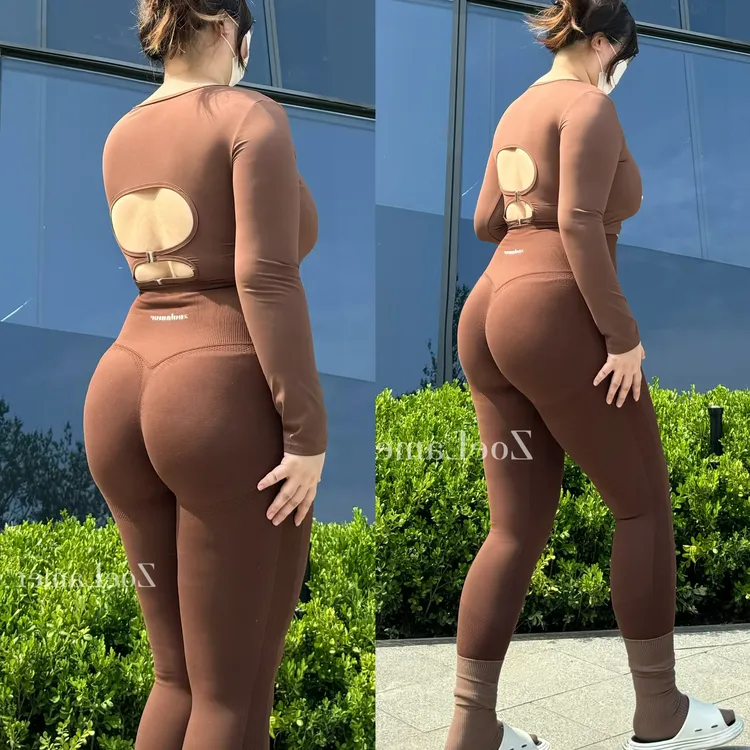 ZoeLamer【腰精裤】多巴胺提臀收腹弹力运动健身裤欧美穿到200斤