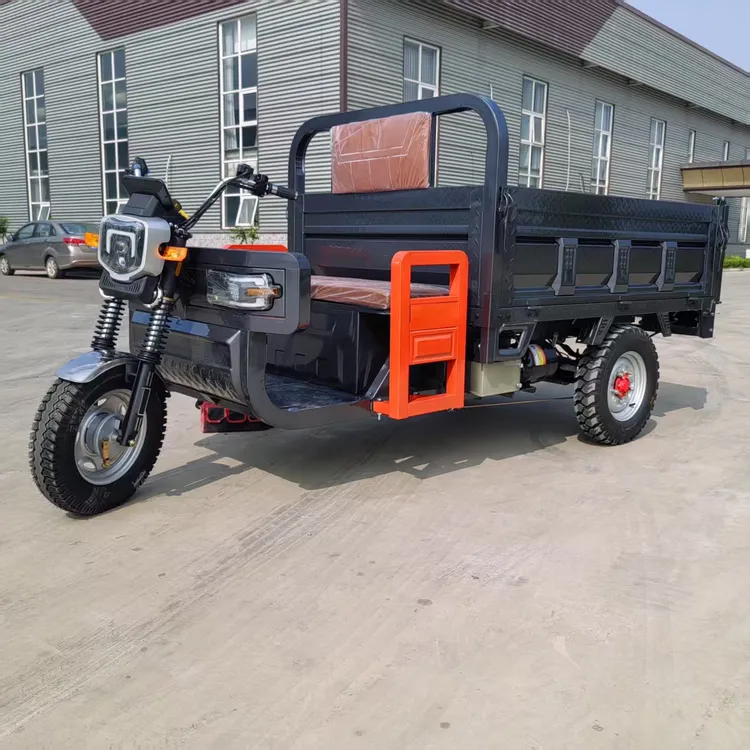 电动三轮车自卸三轮车家用三轮电动车农场三轮摩托车翻斗三轮车