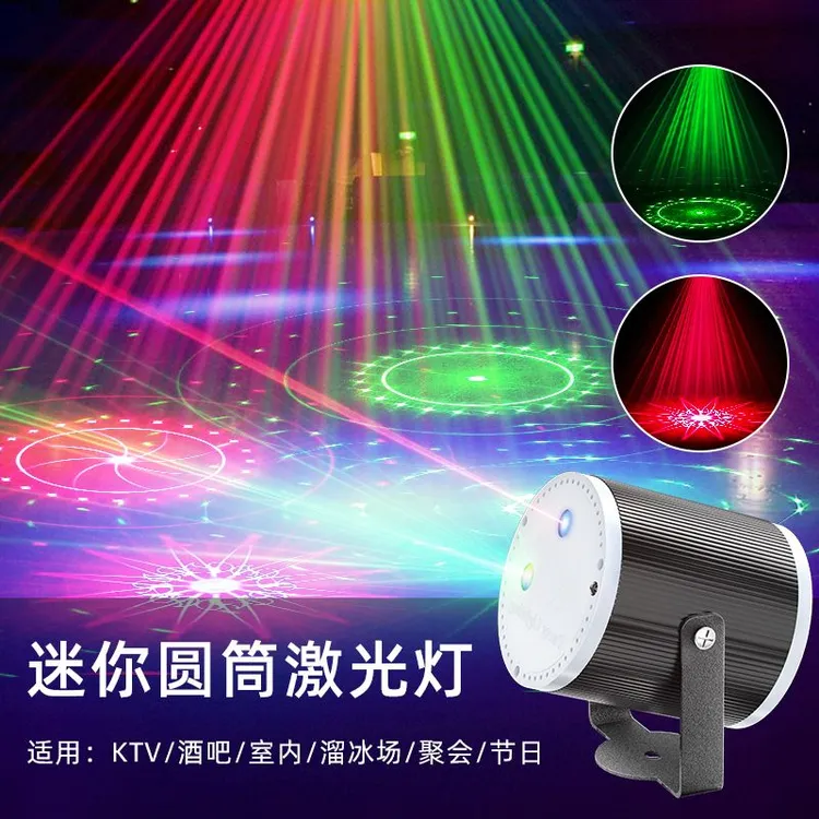 ktv氛围灯声控激光七彩灯蹦迪dj灯酒吧旋转爆闪灯舞台灯闪光灯光
