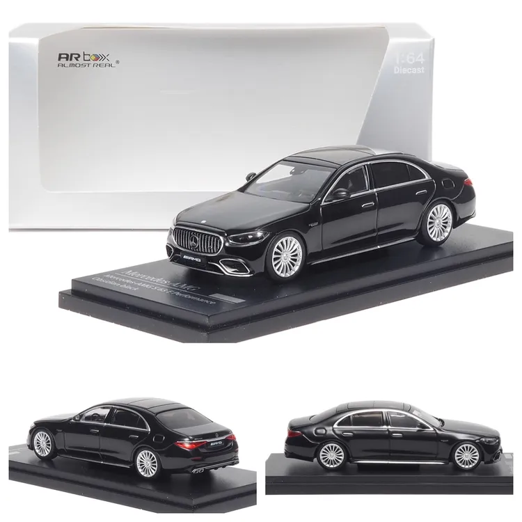 AR Box 1:64  奔驰 W223 AMG S63 E 曜石黑2023款 合金汽车模型