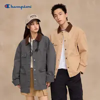 【小小莎专属】Champion冠军巴恩风时尚撞色翻领工装外套U5COTSM017