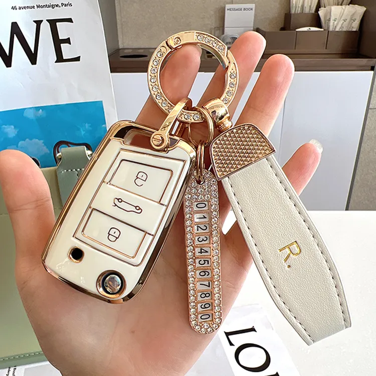 皮带套装适用大众车钥匙扣套朗逸polo速腾高尔夫宝来途观LX钥匙包