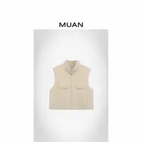 木岸MUAN：《俱乐部马甲》定制100羊毛600克老钱马甲女D-YJ2-A2501