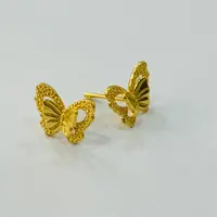 【木木专享】足金999饰品 蝴蝶耳钉 2.67 GP