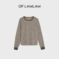“条纹法则”西班牙Casual经典条纹撞色圆领T恤 OFLAMLAM M25T8046