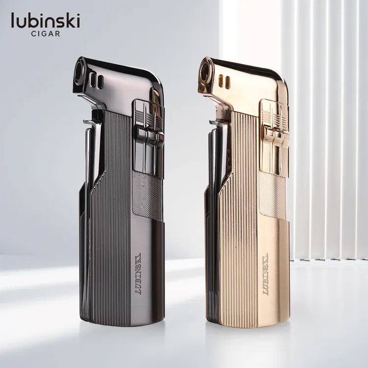 Lubinski鲁宾斯基烟斗用打火机斜火多功能自带压棒刮刀通针