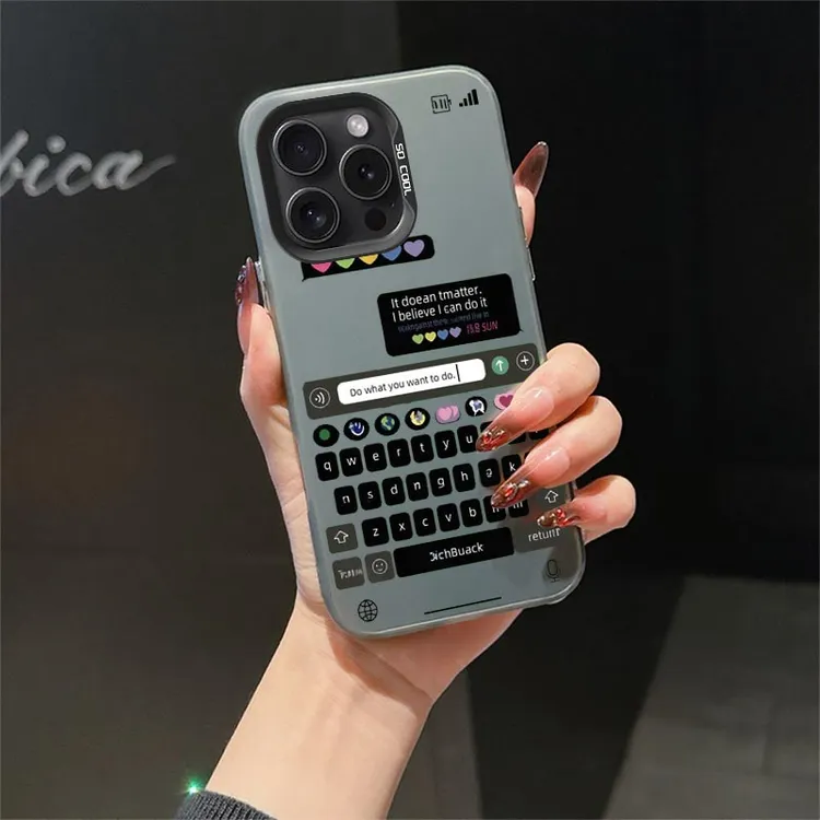 【苹果】聊天框图案适用苹果系列iphone16/15/14手机壳全包防摔