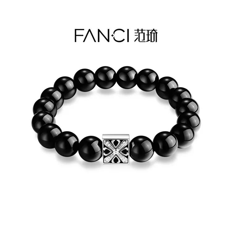 FANCI/范琦守护能量手串黑曜石手链小众情侣生日礼物送女生商品图