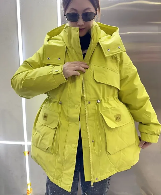 奇奇家时尚韩版大码女装2025冬季新款加长加厚保暖棉服外套