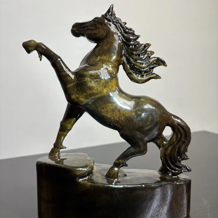 金丝楠马到功成楠木摆件孤品长20cm高27cm宽9cm