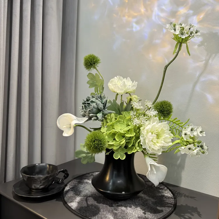 绣球假花仿真花摆设花瓶摆件客厅插花花束结婚手捧花花艺干花装饰