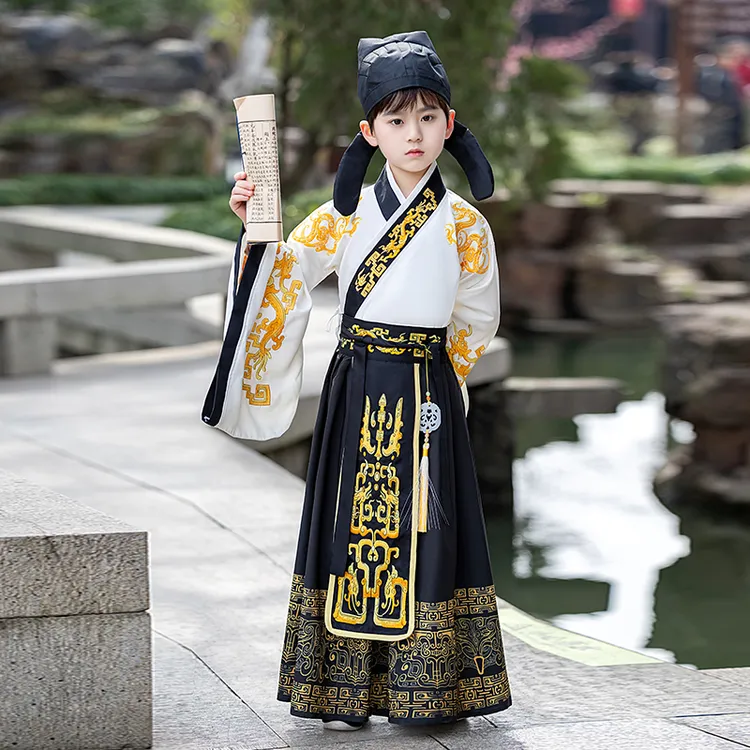 国风汉服男童新款高级感中国风儿童古装大袖高级古风夏季款唐装