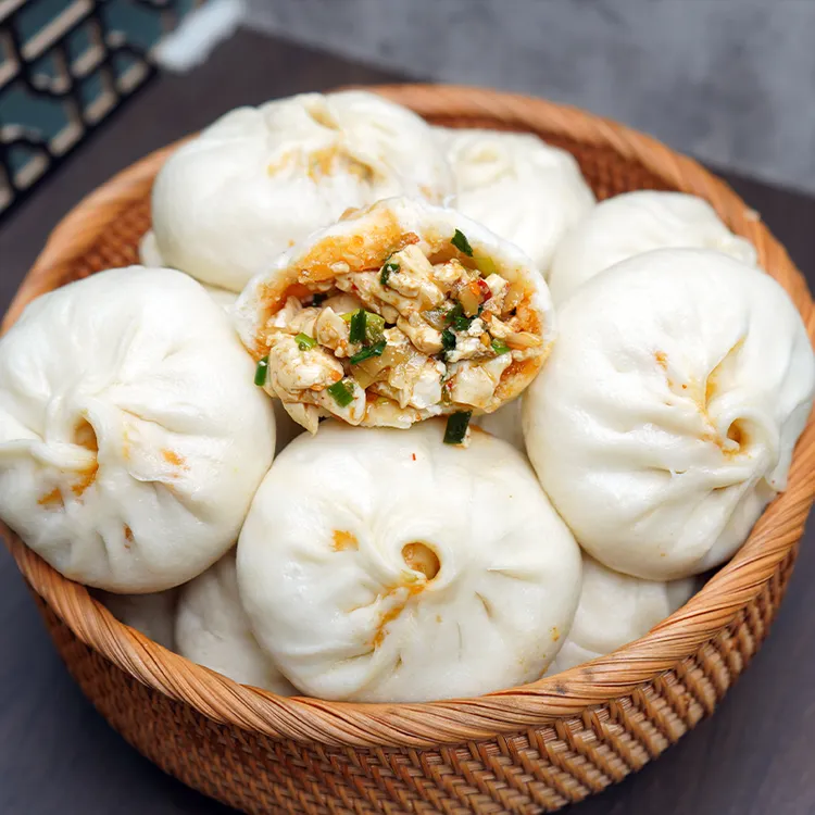 顺丰建德豆腐包手工制作大包子豆沙包菜包萝卜丝包冷冻加热早餐