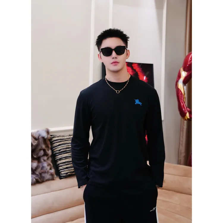 SAM【马标骑士】秋冬高定精致轻奢柔软亲肤莫代尔贴身圆领长袖打底