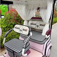 【右右妈妈专属+半封闭车组合套装】爱玛金彭电动三轮座套脚垫专用