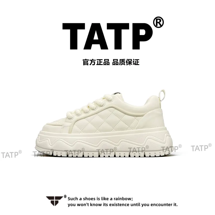 TATP男鞋2025新款低帮极简风时尚厚底增高鞋舒适潮流百搭男鞋