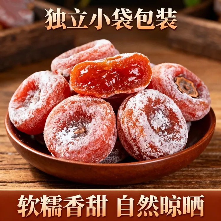 正宗农家吊柿新货流心吊柿饼霜降柿饼软糯香甜老式流心吊柿子饼