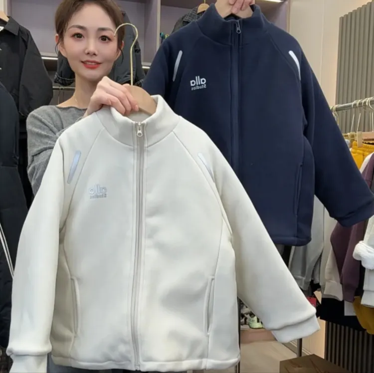 【加棉加厚 防风保暖】儿童加绒外套 男女童立领棉袄外套保暖