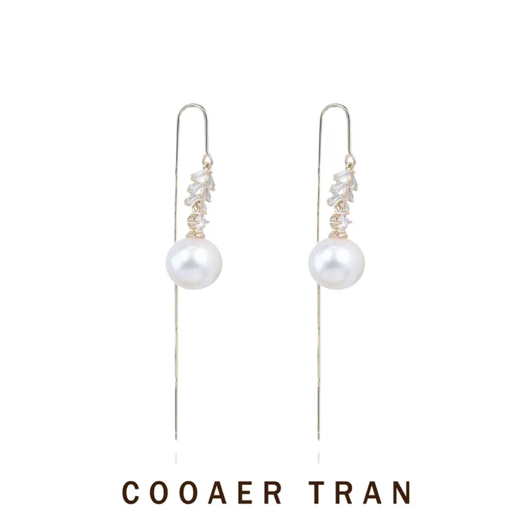 铜合金耳饰 COOAER TRAN  【卷珠帘】春季新品珠珠耳饰女-SX