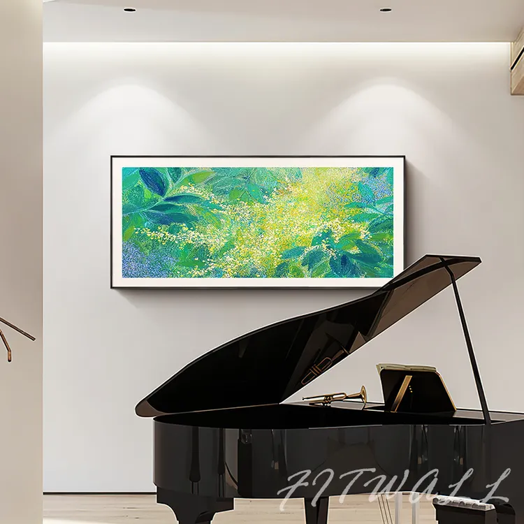 凤之舞 现代简约轻奢原创手绘油画客厅沙发高级感背景装饰画