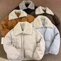 爆款高货大翻领加厚白鸭绒羽绒服 2506