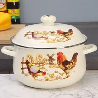 16公分珐琅搪瓷 奶锅 大公鸡 1个