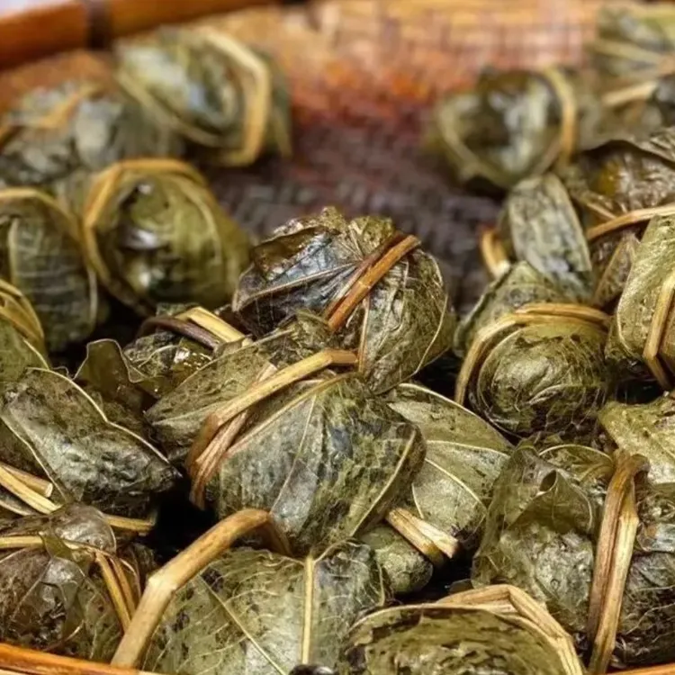 【苗阿嫂】纯糯米桐叶粑粑蒿菜粑粑蒿子糍粑湖南湘西特产糯米糍粑