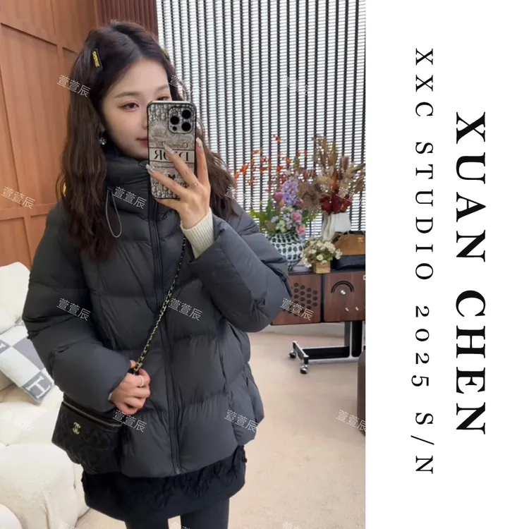 【芬兰漫雪】羽绒服女款爆款2025新款冬季中长款加厚90绒外套#9033