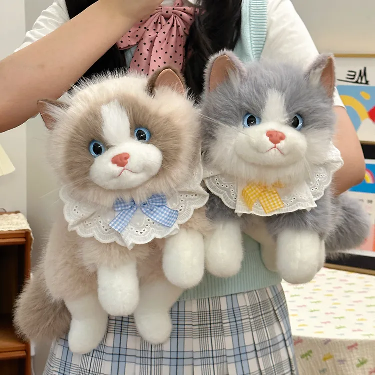 会叫的布偶猫咪玩偶睡觉抱枕可爱公仔毛绒玩具娃娃送女生生日礼物