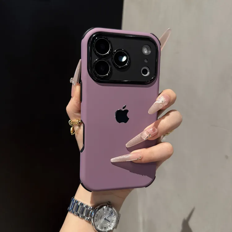 高级高颜值适用iPhone15手机壳苹果14promax全包13简约12情侣16硬