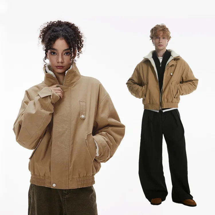 Ciatre*Detachable Collar Fleece Jacket可拆卸翻毛领毛绒夹克