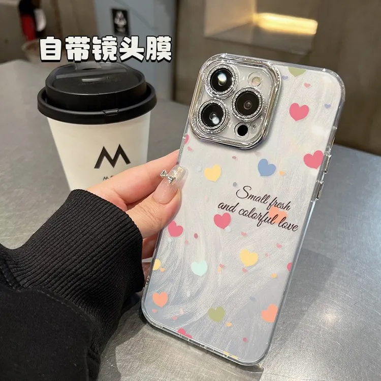 兰知春序hone15promax爱心14带镜头膜13防摔12全包女款入月手机壳