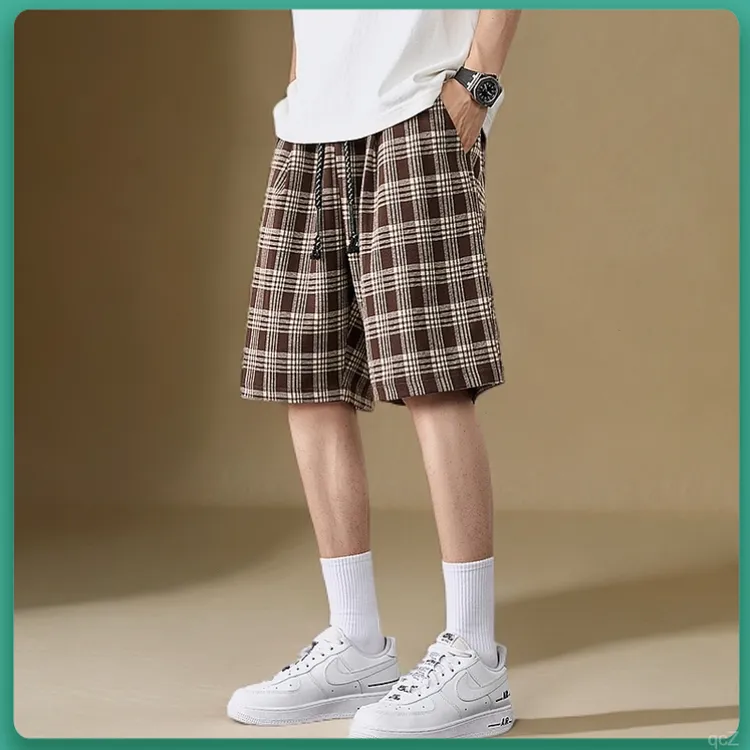 男士休闲短裤男外穿百搭时尚夏季新款裤子韩系2025高端沙滩四分裤