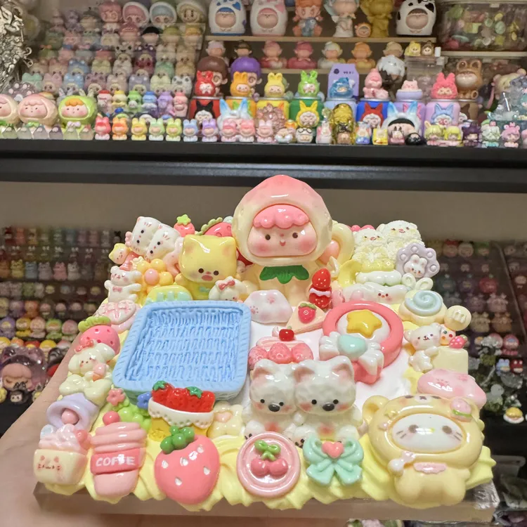 自选备注DIY可爱立体奶油胶摆件