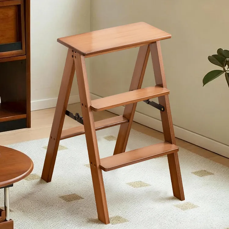 折叠梯凳家用登高梯子椅子两用伸缩室内厨房人字梯楼梯加厚多功能