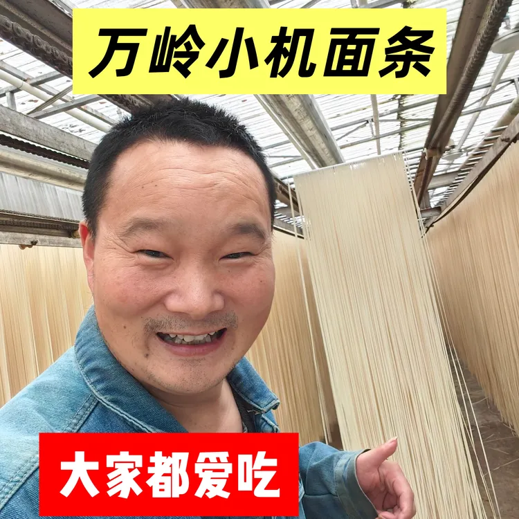 【万岭小机面条】 农家挂面阳光晾晒天然健康自然麦香包邮