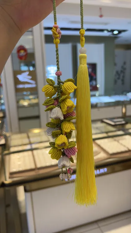 纯手工编铃兰花车挂可定制