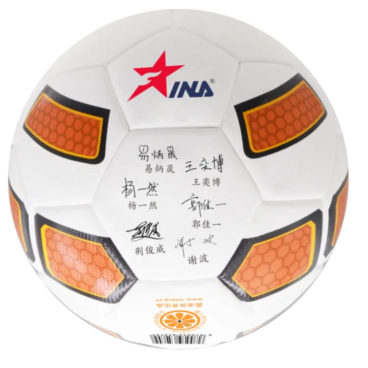 电影《踢出个未来》签名纪念款茵浪足球儿童青少年训练4号球5号真皮