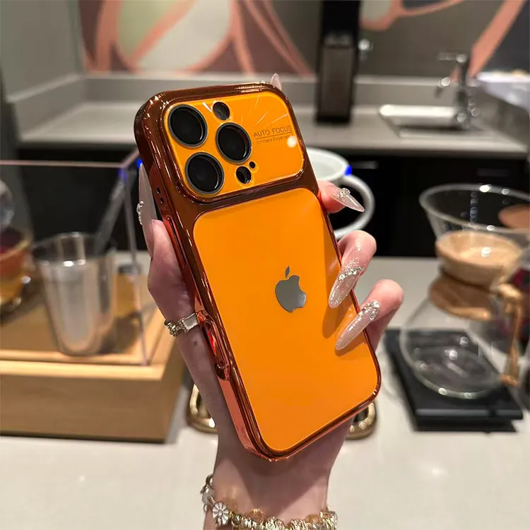 秒变17大视窗电镀磨砂适用苹果17promax手机壳iPhone16简约15全包