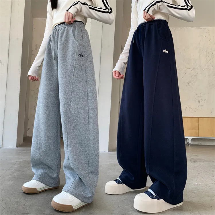女童运动裤长裤新款2025儿童大童女孩初中生春秋直筒阔腿休闲卫裤