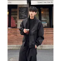 美式vintage飞行夹克男春秋潮流高级感立领棒球服外套休闲短款