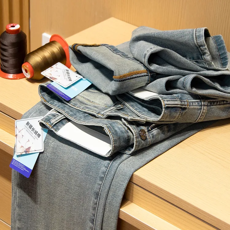 高弹力~超柔软高端洗水牛仔裤男士宽男士亲肤三OG保暖透气黑