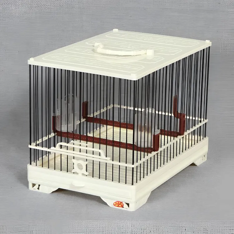 鸟笼新款无二道圈小鸟笼绣眼笼贝子笼柳莺笼塑钢鸟笼