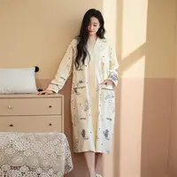 DR【带胸垫A类四季款孕产裙】产检待产裙产后产妇哺乳孕妇睡裙