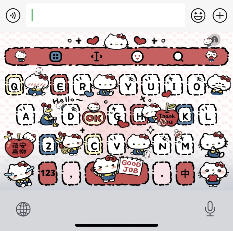 【双色甜不辣KT】苹果安卓百度输入法皮肤可爱美化包/办公配件服务