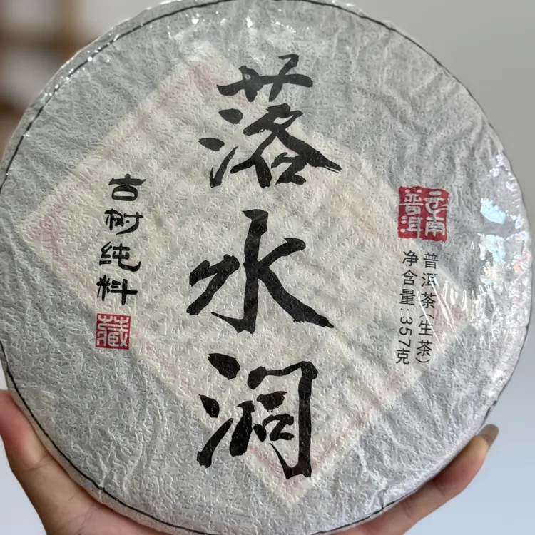 2018年易武落水洞古树纯料头春普洱生茶