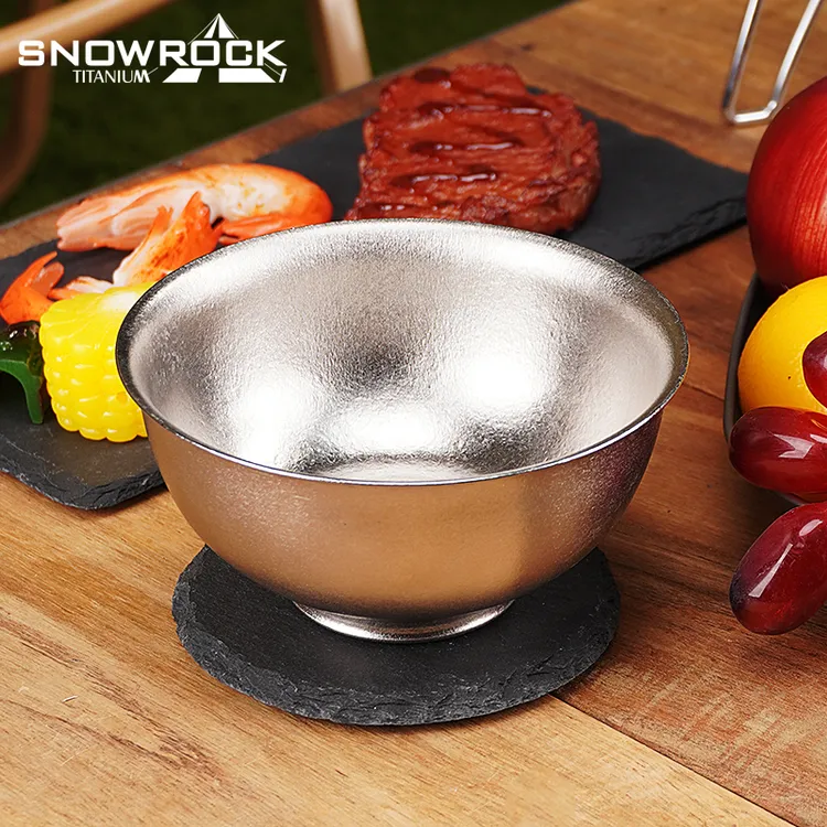 纯钛冰花中式双层宫廷碗