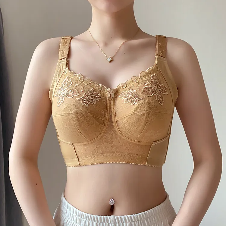 美容院内衣女大胸怀显小胸聚拢收副乳大码美背防下垂防外扩调整型