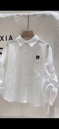CS-89115 衬衫外套 夏季潮牌短袖ol短袖衬衫T恤宽松 