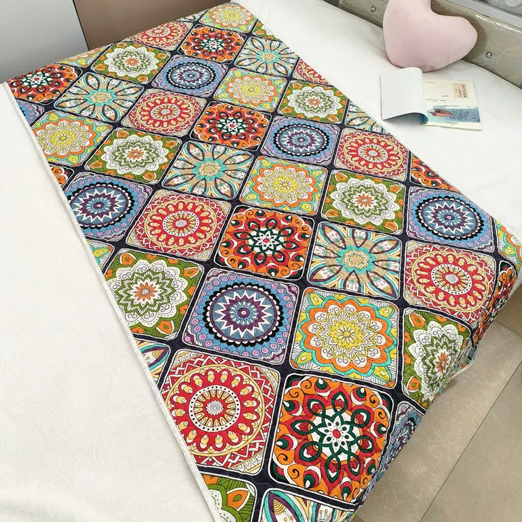 学生宿舍单人床单双面纯棉夹棉两用上下铺垫子可铺沙发垫绗缝褥子